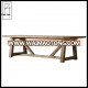 French country solid oak wooden dining table,dinning table set,dining coffee table