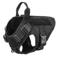 Customized Tactical K9 Military Police Service Big Dog Pet Vest Durable No Pull Cobra Buckle Training Dog Harness